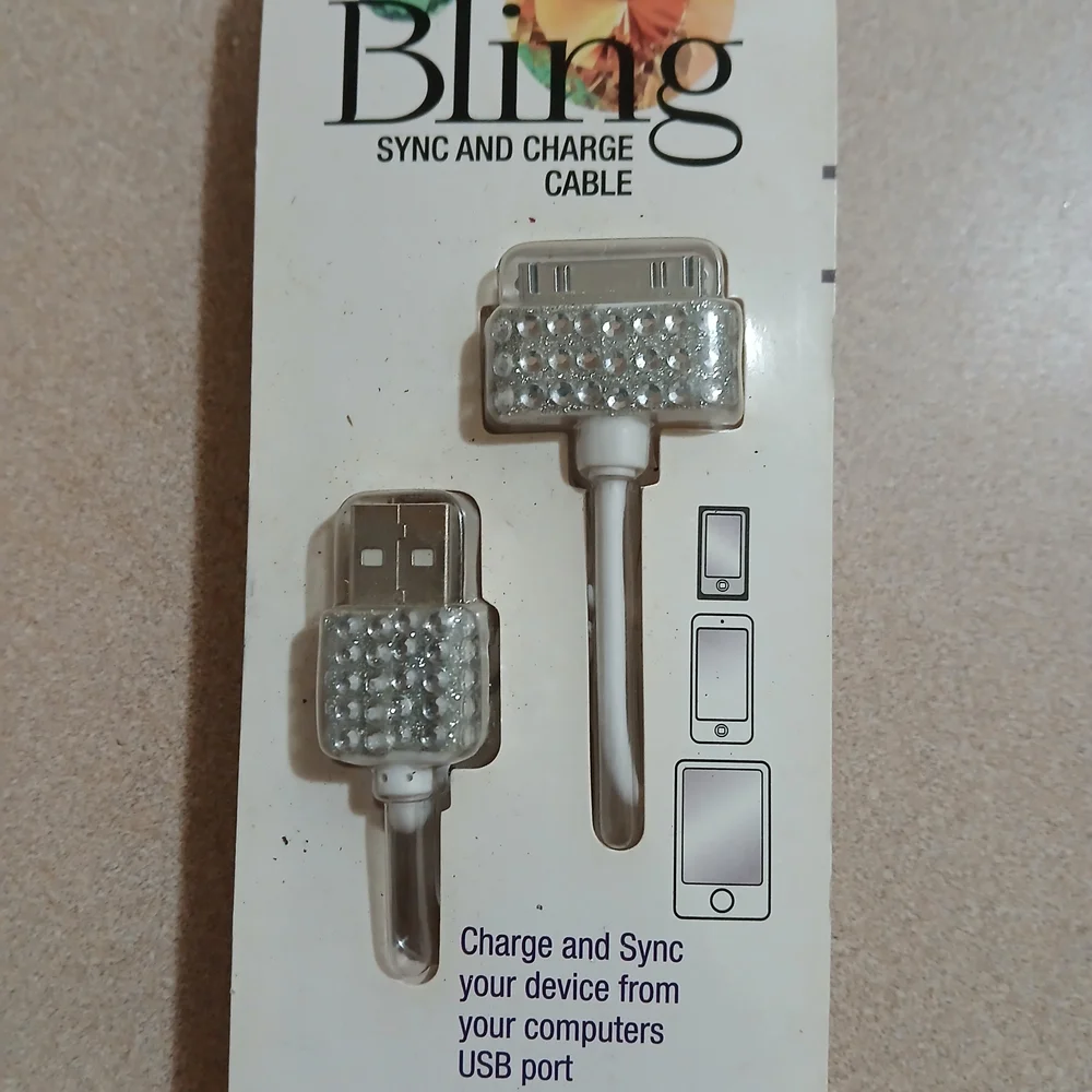 Silver Sync and Charge Cable